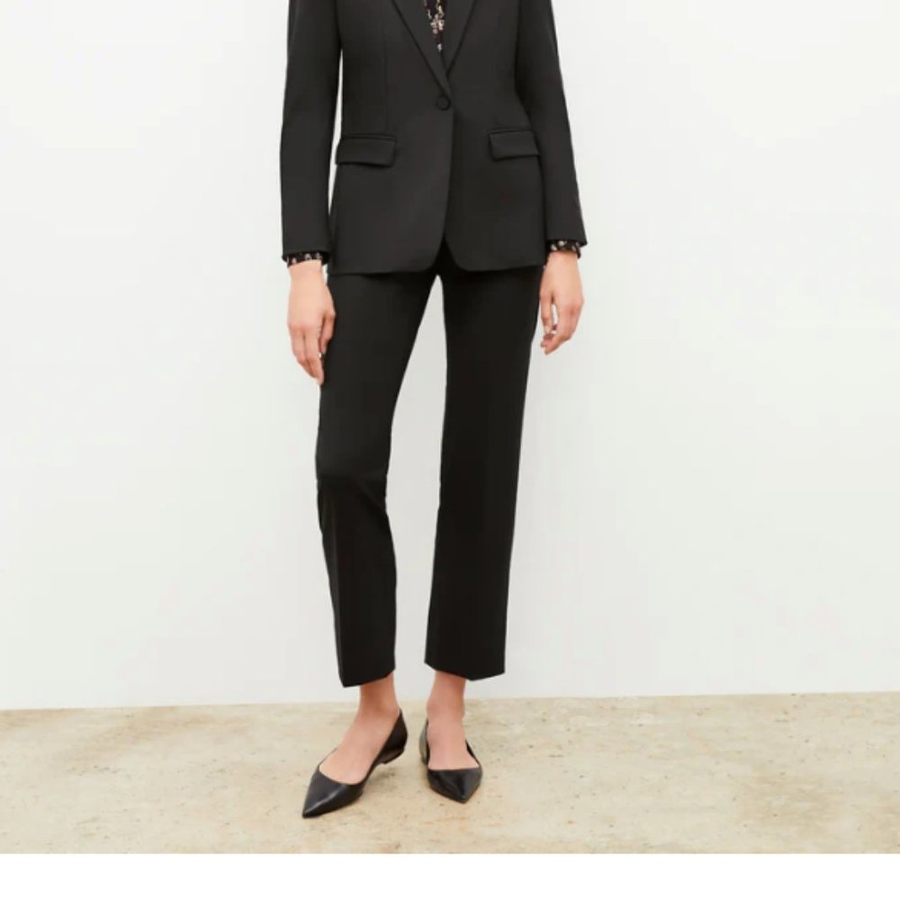 M.M. La Fleur Mejia Pant Washable Wool Twill Black, 10